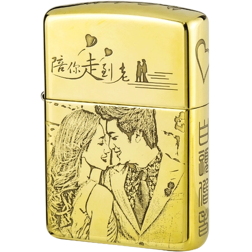 zippo Оригинальная зажигалка, мужская ветрозащитная фотография на керосине, «сделай сам», делается под заказ, подарок на день рождения