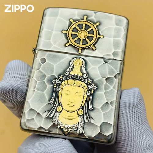 Оригинальная ветрозащитная креативная зажигалка на керосине, серебро 925 пробы