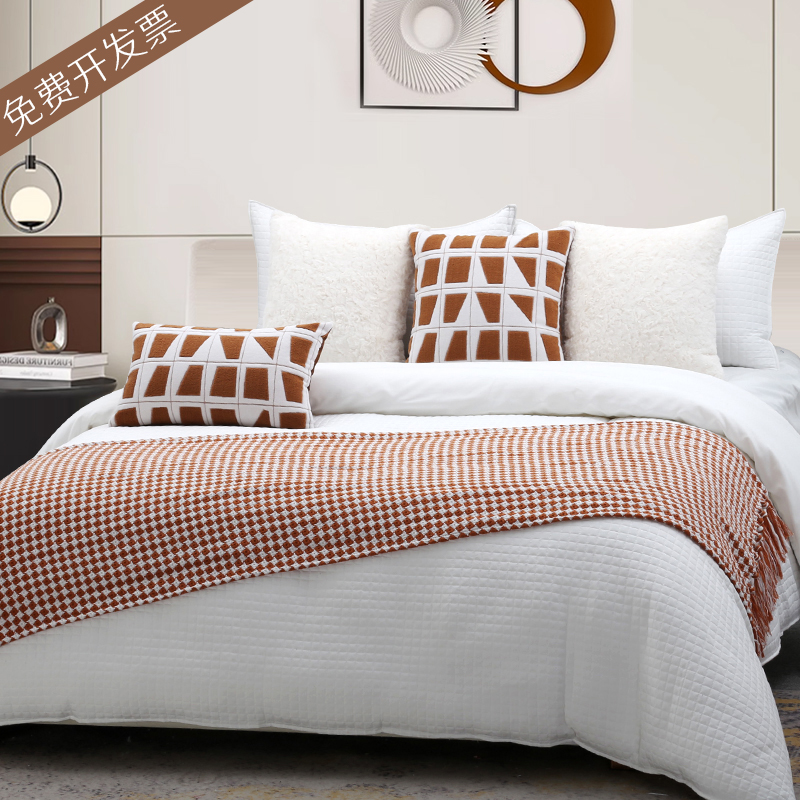 Light and luxurious modern minimalist Bed Goods Villa Showroom Soft Clothing Company Sales of the Prototype Board Room Bed supplies-Taobao