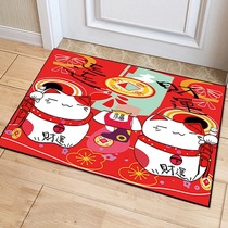 Cherry blossom loft Treasure Cat Bathroom Anti Slip into the door Entrance Carpet Door Mat Kitchen Living-room Bedroom Doormat Floor Mat