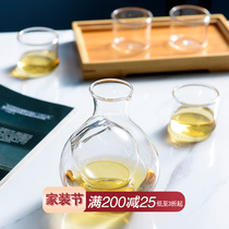 Hand-blown iced wine jug crystal glass decanter Home Wine Distributor Individuality Wine Jug Foreign Wine Wine Glass Wine