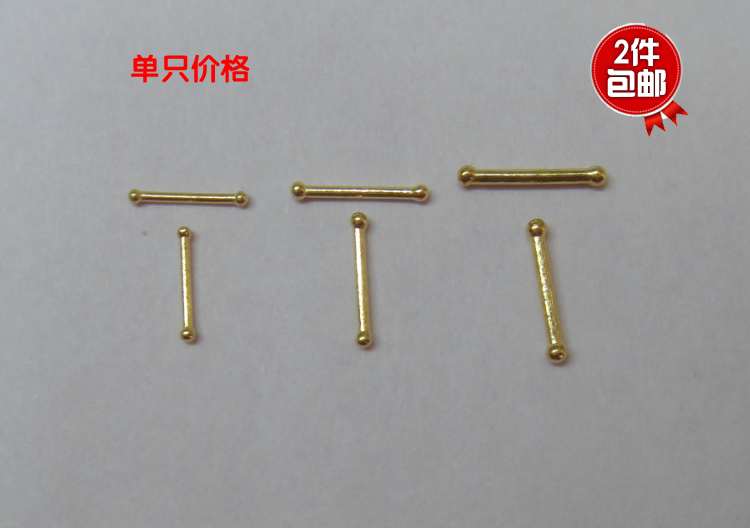 999 pure foot gold ear pin 24K small nose nail gold invisible stick to raise ear special anti-allergy
