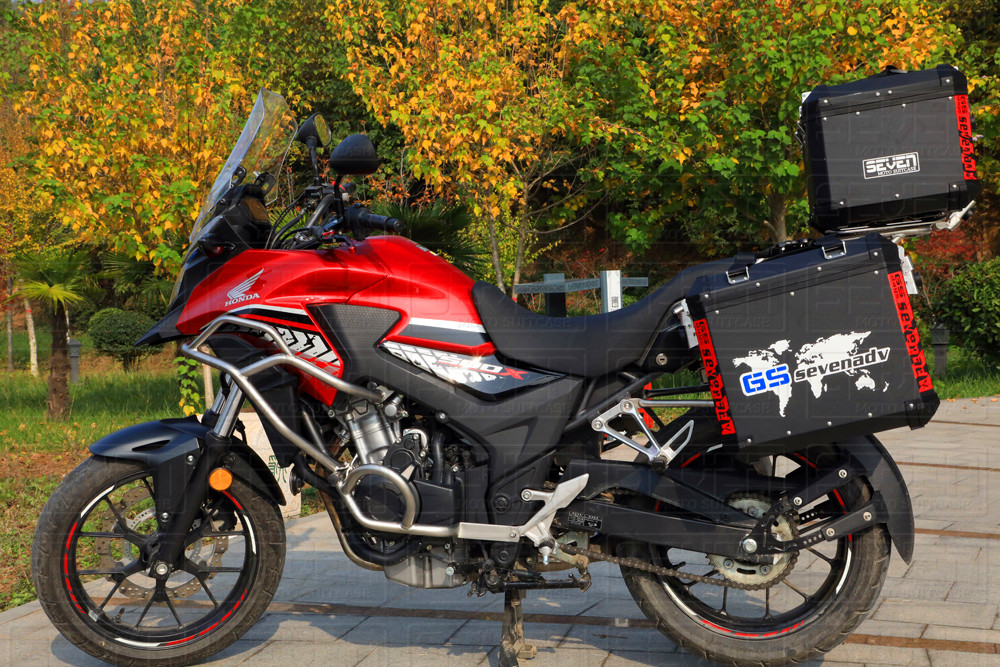 Bảy hộp bảy bên cho Honda CB500X thép không gỉ bảo vệ bội thu - Xe gắn máy phía sau hộp thùng đựng đồ xe máy honda