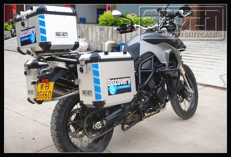 Bảy hộp bảy bên BMW BMW BMW F800GS hộp bên BMW 700GS hộp bên nhôm hộp / hộp phía - Xe gắn máy phía sau hộp