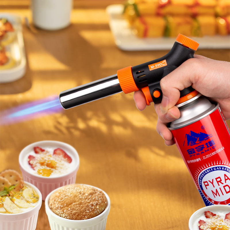 Home kitchen gun burning swine bakery heat small high temperature flame gas flame gun lighter