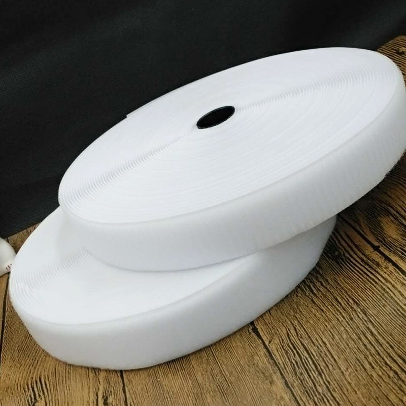 Black and White 1-20cm Wide Strong Hook and Loop Tape Mother-In-Law Nylon Buckle Clothing and Shoes Without Adhesive Hook and Loop Fasteners
