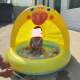 Little Yellow Duck Swimming Pool Children's Inflatable Thickened Water Spray Pool Sunshade Bathtub Summer Outdoor Wave Pool Water Play Toys