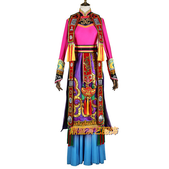 Yugur-Tanzkostüme, Aufführungskostüme, Singen und Tanzen ethnischer Minderheiten, Bühnenkostüme, Tanzgruppen, Film- und Fernsehkunsttests