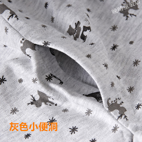 Đồ lót trẻ em đặt quần cotton mùa thu ở cổ áo cotton cao cấp Bộ đồ ngủ trẻ em trong bé trai mùa thu đông ấm áp quan ao tre em
