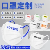 Одноразовая детская трехмерная медицинская маска, делается под заказ, с печатью вашего логотипа