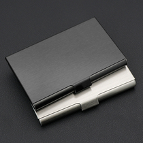 Business Card Holder Mens Business Large Capacity High-end Stainless Steel Exquisite Gift Customized Engraving Womens Business Card Case Portable