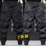 Износостойкие эластичные демисезонные рабочие штаны для работы, большой размер, свободный крой