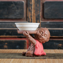 Purple sand monkey tea pet tea pet ornaments