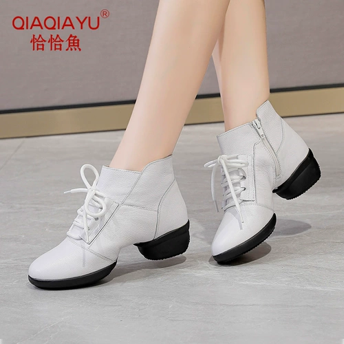 恰恰鱼 Модные туфли для отдыха с молнией, из натуральной кожи, коллекция 2021, тренд сезона, мягкая подошва