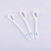 Bone Porcelain Coffee Spoon Ceramic Stirring Spoon Rabbit Cute Cartoon Home Small Porcelain Spoon
