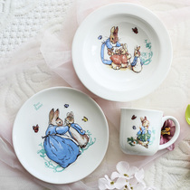 Export to the UK Embossed childrens tableware gift gift tableware set original single creative plate bowl
