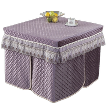 Electric heater cover square velvet thickened fire cover fire table cover heating quilt mahjong table cover