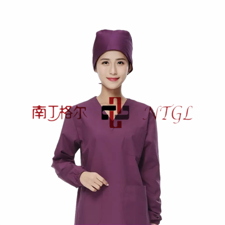 South Dingell Customized male and female pure T C blend hand-washing clothes brushed two-piece style suit long short sleeve operating room doctor's suit