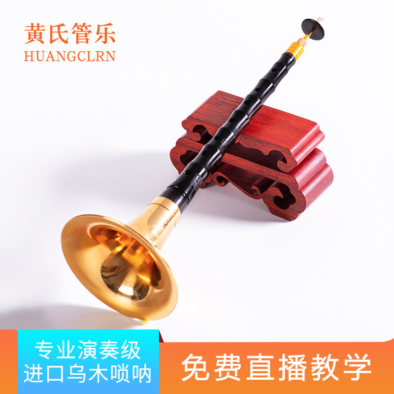 Wong's Wind Music Ebony D-Tone Instrument Full Beginner Professional Play Sora Pure Brass Lock Size