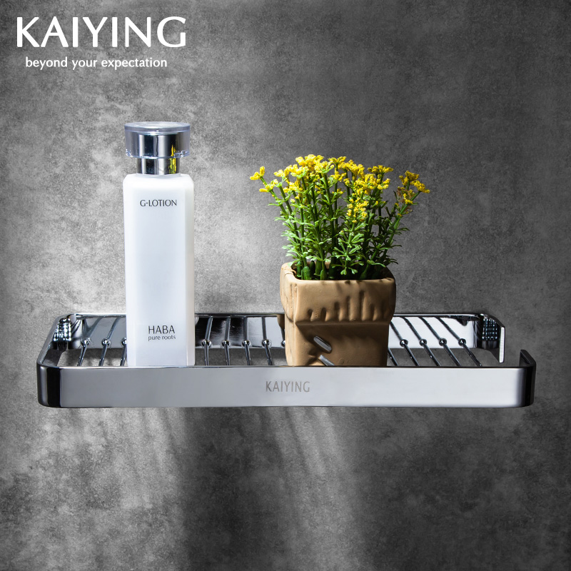 Kei Hawk Nordic Bathroom Rack Punching Brass Triangle Mesh Basket Makeup Room Corner Rack Bathroom Hardware Pendant