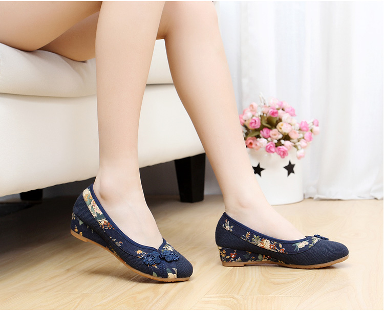 Mùa xuân và mùa thu cũ Giày vải Bắc Kinh giay the thao nu