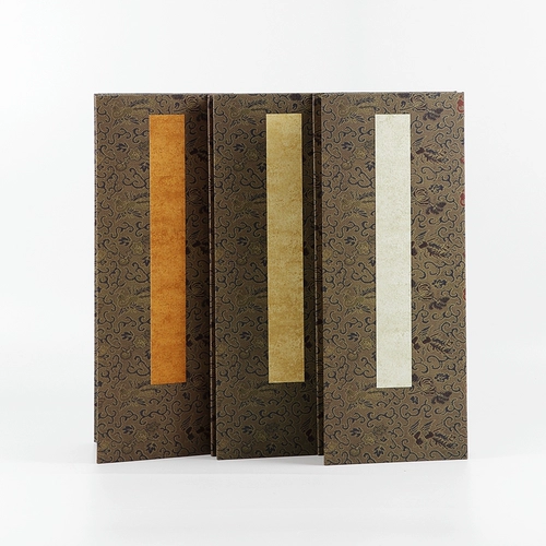 Страницы складывания Хан Цзянь создают старый Ruki Simple Simple Latfor Talked Cored Wax Dyeing Paper Book Книга каллиграфии каллиграфия