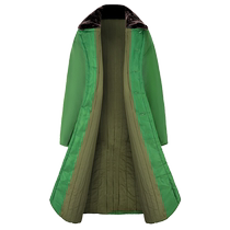 New military large coat for men in winter thickened long womens security cotton clothing to prevent cold winter clothing Northeastern cotton jacket yellow cotton coat