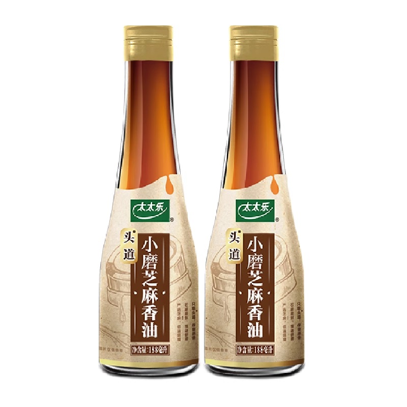 【太太乐】芝麻香油调料油188ml*2瓶