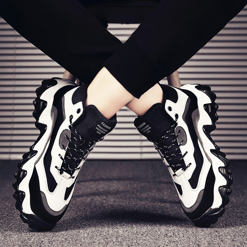 Tide Cards High Cylinder Men's Shoes New Spring 100 Hitch Old Daddy Shoes Breathable Men Casual Sports Shoes Man Tide Shoes