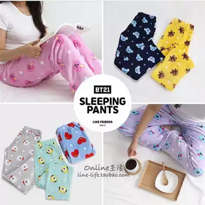 Clearance spot bulletproof boy pajamas pure cotton home clothes men and women couples pajamas thickened warm pants casual clothes