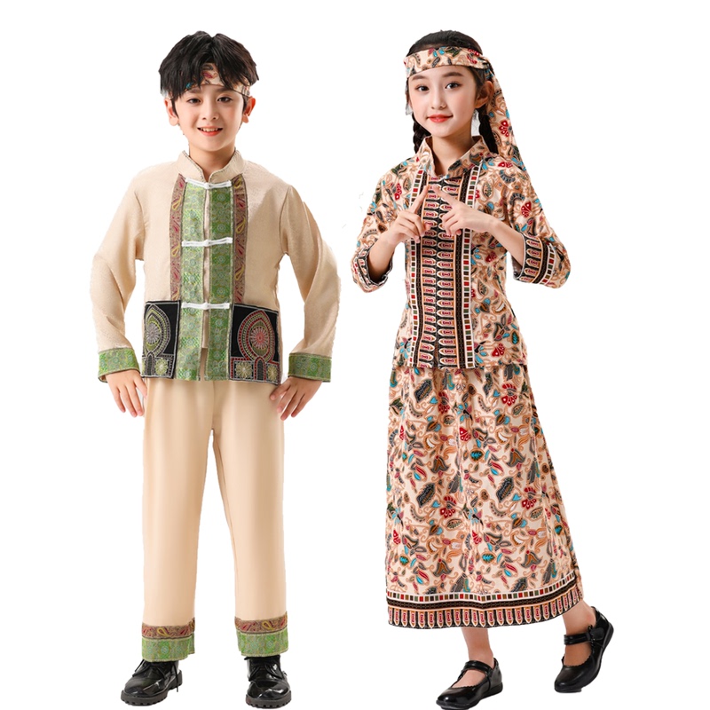 New Southeast Asian Countries' Costumes, Laos, Philippines Ethnic Performance Costumes, Singapore Costumes, Vietnamese Ethnic Costumes