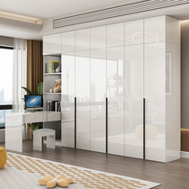 Solid wood wardrobe desk integrated corner computer desk home bedroom overall storage wardrobe multi-functional cabinet