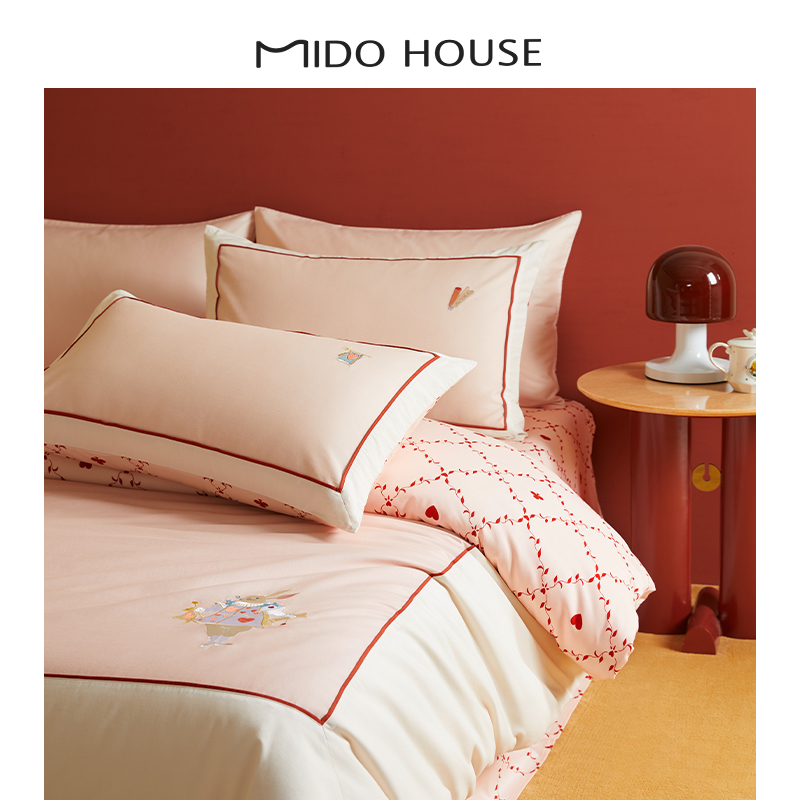 Inscription Alice joint 2023 new 100 all-cotton pure cotton mill wool bed Hat Bed sheet Quilt Cover Four Pieces-Taobao