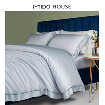 MIDO HOUSE COPPER AMMONIA WIRE HIGH-END BED Supplies Silk Sliding Naked Bed Linen Bed WATER HAT Quilt Cover Light Lavish Four Sets
