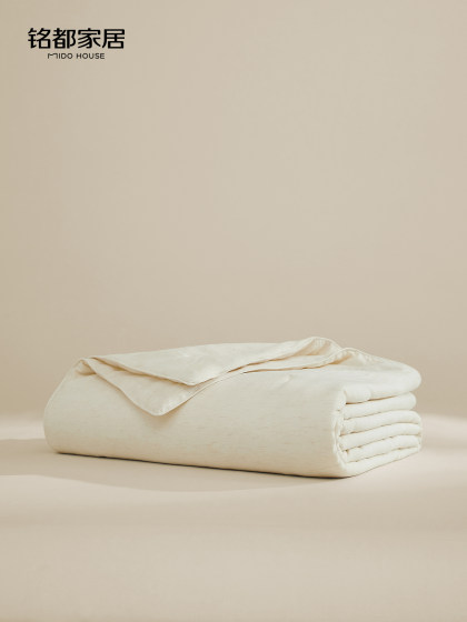 Mingdu Summer Cooling Quilt 100% Pure Silk Quilt 2026 New Tencel Linen Quilt Core Air Conditioning Quilt Thin Quilt Fenghe