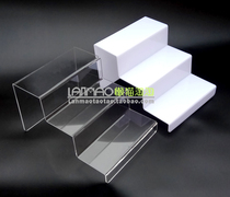 Cosmetics ladder display stand acrylic ladder display rack cosmetics acrylic ladder display stand