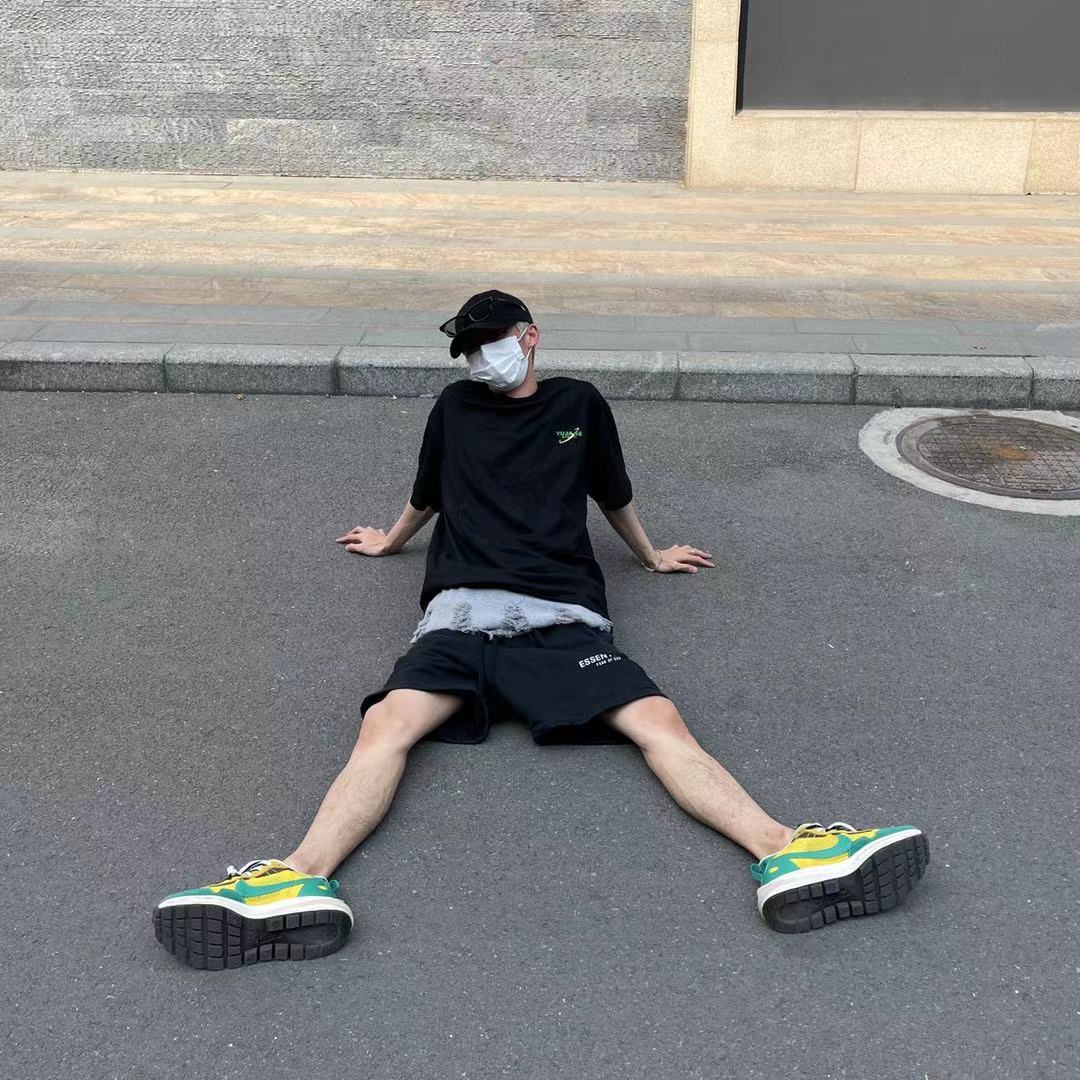 European and American VU JADE KENIJIMA TRENDY BRAND HIGH STREET VIBE STYLE SLOGAN LOOSE MEN AND WOMEN COUPLE SHORT-SLEEVED T-SHIRT