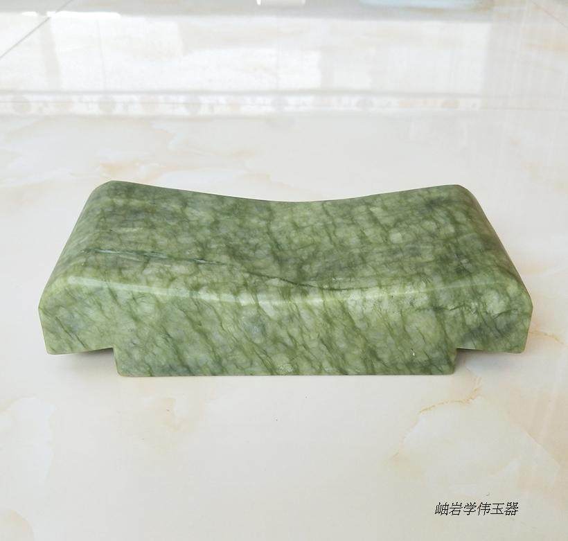 Sweat steam jade pillow natural jade solid cervical spine pillow summer dispel heat and cooling sleep hard pillow