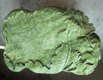  Natural jade tea table Jade tea sea whole material hand-carved jade tea table Boutique jade tea sea
