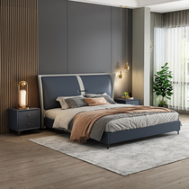 Nordic no wash nano technology cloth bed 2021 New light luxury modern simple master bedroom soft bed solid wood double wedding bed