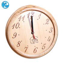 Sauna room wooden clock clock clock Sauna dry steam steam clock clock timing spruce wall clock