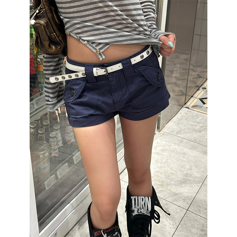 Eaho American Retro Straight-Leg Workwear Shorts for Women, Summer Casual Slimming Versatile Low-Waist Shorts Eaho American Retro Straight-Leg Workwear Shorts for Women, Summer Casual Slimming Versatile Low-Waist Shorts