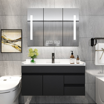 Nordic bathroom cabinet Bathroom sink Wash basin Pool cabinet combination Intelligent mirror cabinet Bathroom sink sink Floor