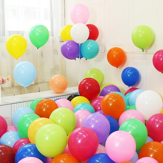 Thickened explosion-proof children's odorless birthday balloons