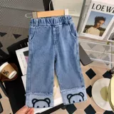 Демисезонный детский весенний комплект для девочек, в западном стиле, детская одежда, 3 предмета