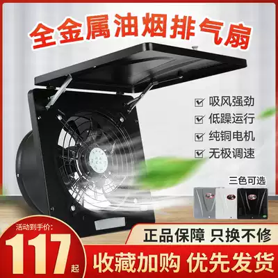10-inch metal clamshell kitchen window wall type household powerful high-speed exhaust oil fume ventilator ventilation and exhaust fan