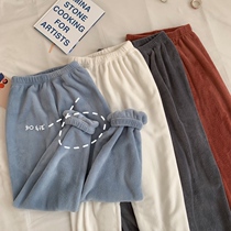 Fall and Winter Han Soft plush trousers