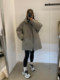 2025 great-looking down jacket for women in winter new style small loose slimming thickened warm work jacket for women
