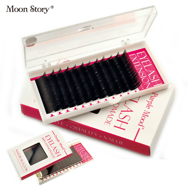 Moonstory/萌黛儿#1808 C曲0.15直径10mm12排密排嫁接种植假睫毛
