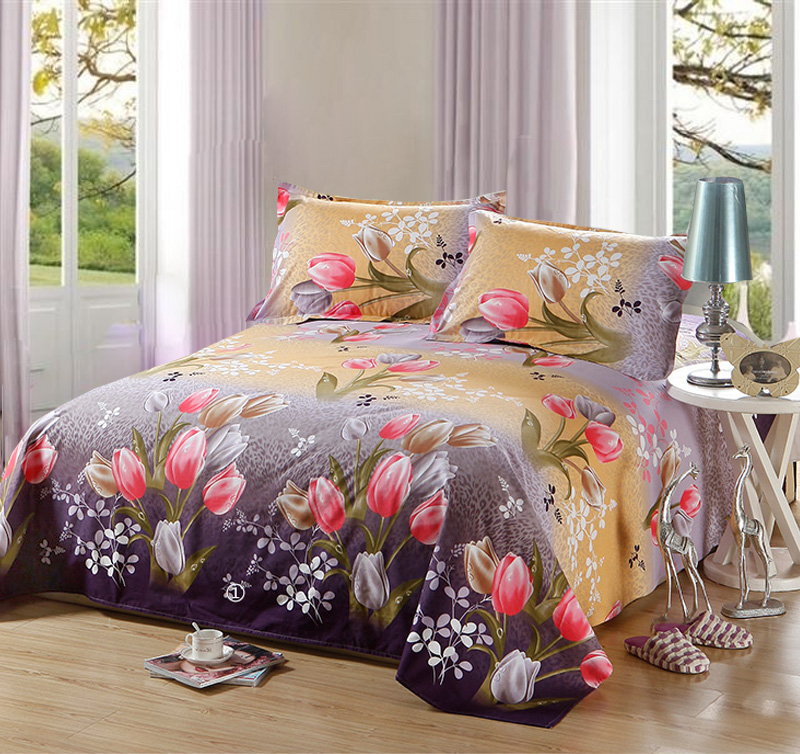 Cũ thô bông Single Double 1.5 / 1.8 Khăn mảnh duy nhất của dày bông vải giường ba mảnh - Khăn trải giường ga giuong dep